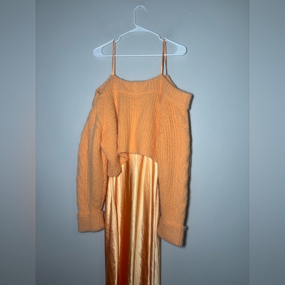 Mare Mare x Anthropologie Layered Sweater & Slip Dress size XL - Picture 5 of 6